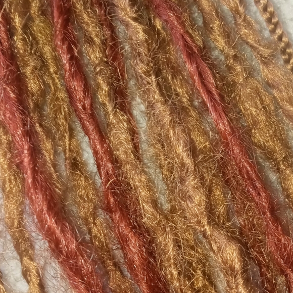 Thin Brown Dreadlock Tie on Ponytail - Picture 5 of 10